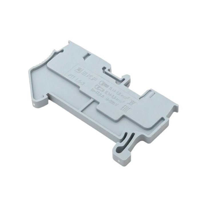 Клеммная колодка пружинная 1,5 Push-in 3 вывода серая Клеммная колодка пружинная 1,5 Push-in 3 вывода серая