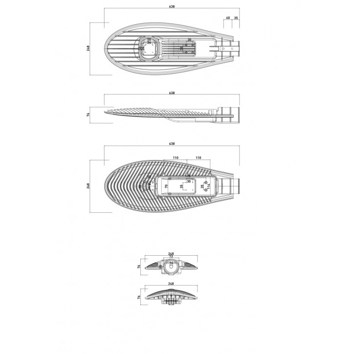 Светильник светодиодный уличный консольный ДКУ-60 Вт SPP-5-60-5K-W IP65 60Вт 6600лм 5000К 620x245x70 (КСС ''Ш'') (50) Светильник светодиодный уличный консольный ДКУ-60 Вт SPP-5-60-5K-W IP65 60Вт 6600лм 5000К 620x245x70 (КСС ''Ш'') (50)