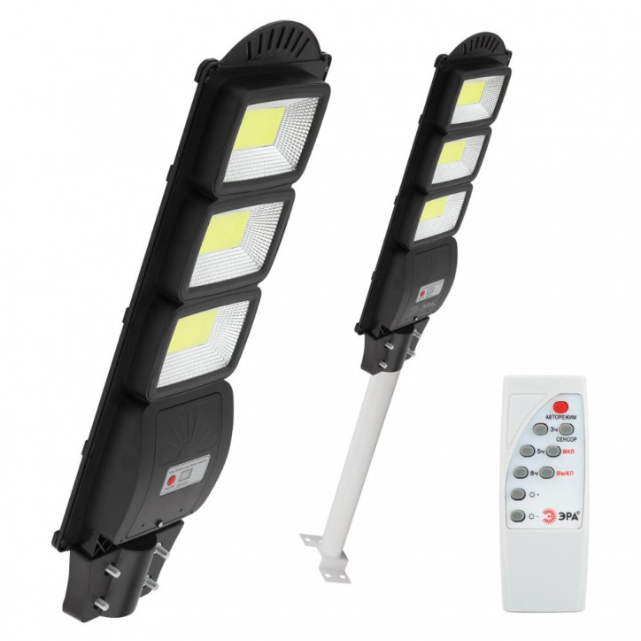 Консольный светильник на солн. бат.,COB,с кронштейном,60W,с датчи. движ.,ПДУ,1100lm, 5000К, IP65