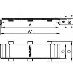 Накладка на стык 25 GAN In-liner
