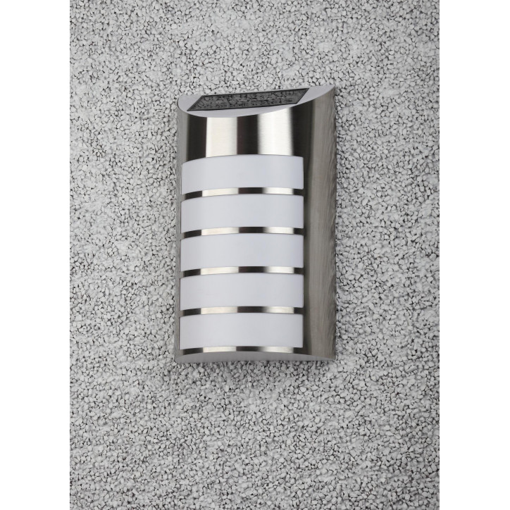 Фасадная подсветка Сталь, на солнечной батарее, 5LED, 17lm ERAFS024-40