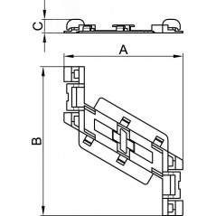 Фиксатор кабеля TR-E 100