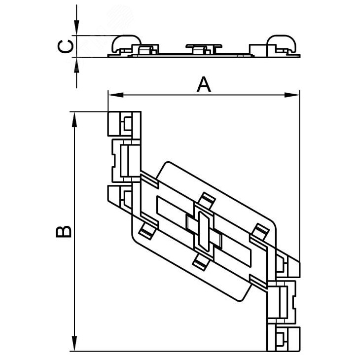 Фиксатор кабеля TR-E 100 Фиксатор кабеля TR-E 100