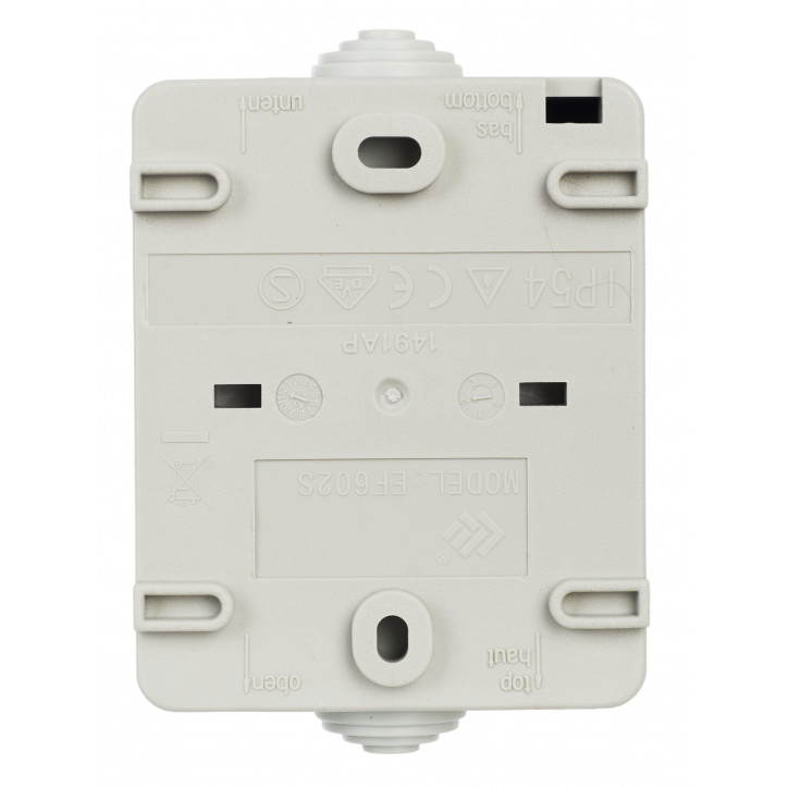 ФОРС Выключатель двухклавишный наружный IP54