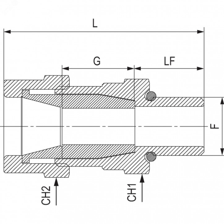 Взрывозащищенный кабельный ввод ANS под небронированный кабель M25х1,5 D10,5-18мм. Никелированная латунь. IP66/68 Взрывозащищенный кабельный ввод ANS под небронированный кабель M25х1,5 D10,5-18мм. Никелированная латунь. IP66/68