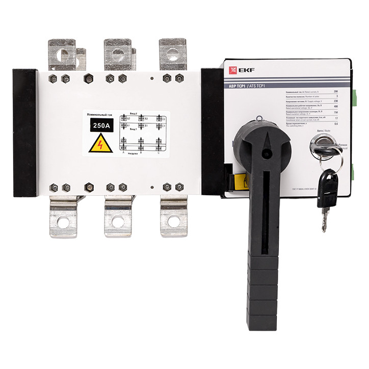 Устройство автоматического ввода резерва АВР ТСP1 250A 3р 230В