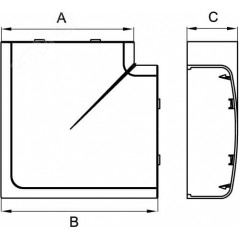 Угол плоский Г-образный 110х50 IN-Liner FRONT