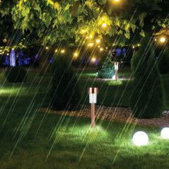 Садовый светильник на солнечной батарее, нержавею щая сталь, ''медный'', 32 см SL-SS30-CPR