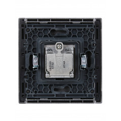 FORTE@PIANO Розетка двойная TV+SAT FP538 сталь IEK