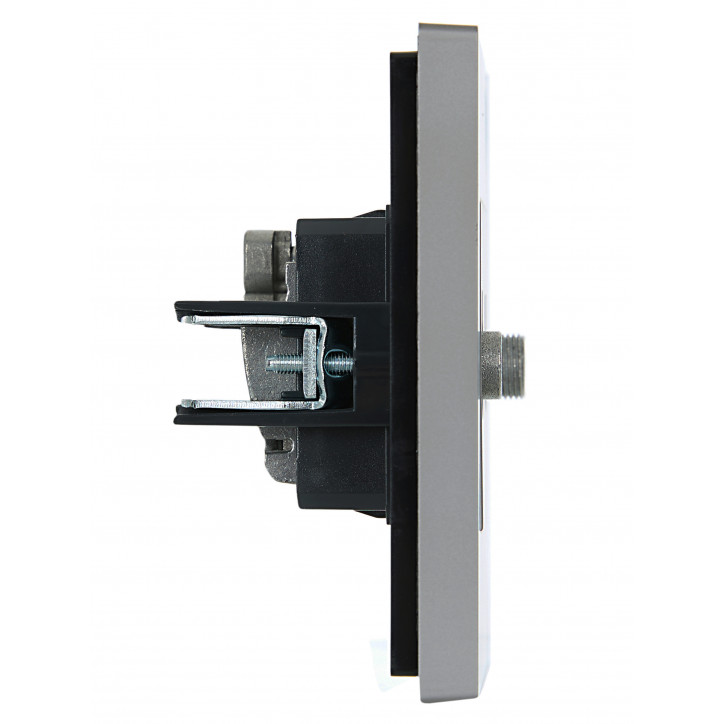 FORTE@PIANO Розетка двойная TV+SAT FP538 сталь IEK