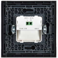 FORTE@PIANO Подсветка LED встраиваемая FP157 черный IEK