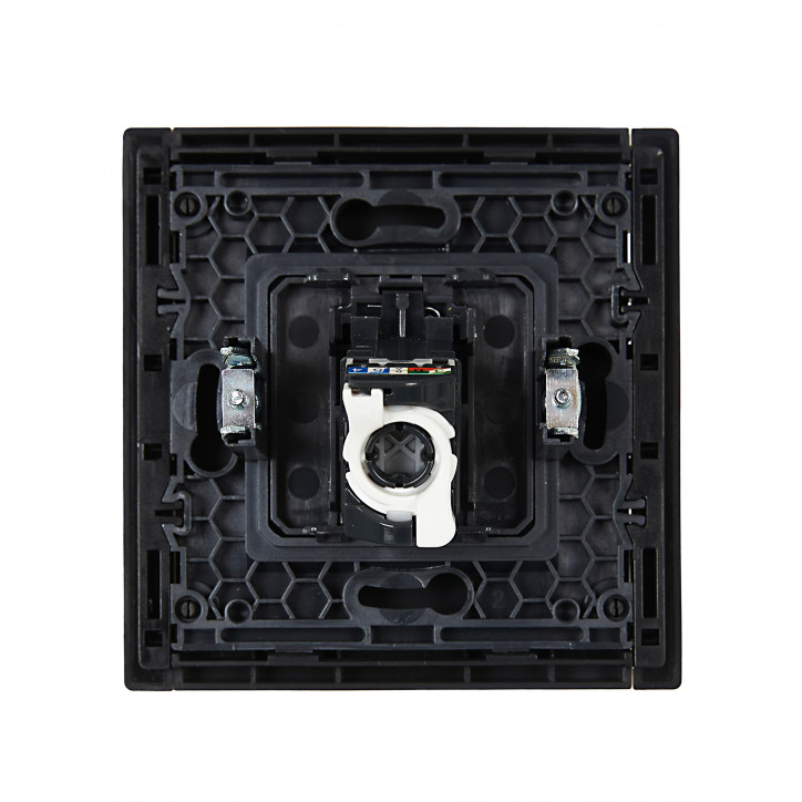 FORTE@PIANO Розетка компьютерная RJ45 кат.5E FP132 черный IEK FORTE@PIANO Розетка компьютерная RJ45 кат.5E FP132 черный IEK