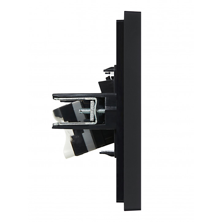 FORTE@PIANO Розетка компьютерная RJ45 кат.5E FP132 черный IEK FORTE@PIANO Розетка компьютерная RJ45 кат.5E FP132 черный IEK