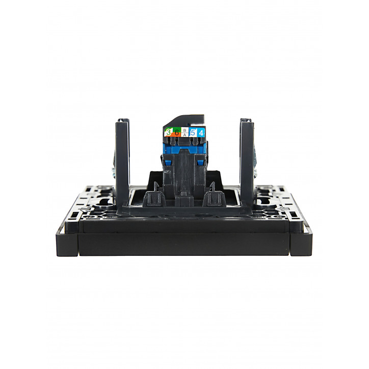 FORTE@PIANO Розетка компьютерная RJ45 кат.6 FP131 черный IEK