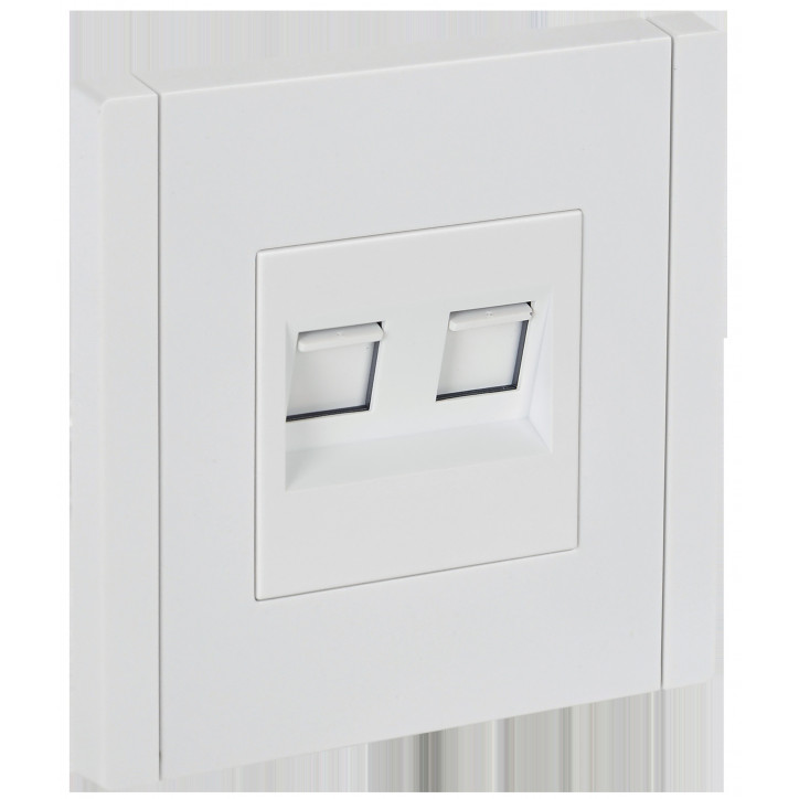 FORTE@PIANO Розетка компьютерная двойная RJ45 кат.5E FP233 белый IEK