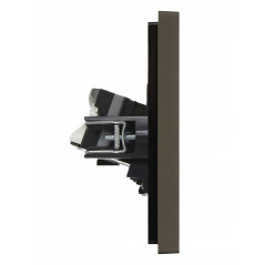 FORTE@PIANO Розетка компьютерная двойная RJ45 кат.5E FP333 серый IEK