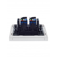 FORTE@PIANO Розетка компьютерная двойная RJ45 кат.6 FP234 белый IEK
