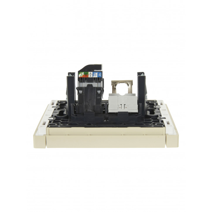 FORTE@PIANO Розетка двойная RJ11+RJ45 кат.5E FP435 ваниль IEK FORTE@PIANO Розетка двойная RJ11+RJ45 кат.5E FP435 ваниль IEK