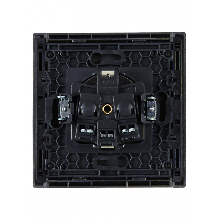 FORTE@PIANO Розетка 1-местная с заземлением без защитных шторок винтовое крепление 16А FP516 сталь IEK FORTE@PIANO Розетка 1-местная с заземлением без защитных шторок винтовое крепление 16А FP516 сталь IEK