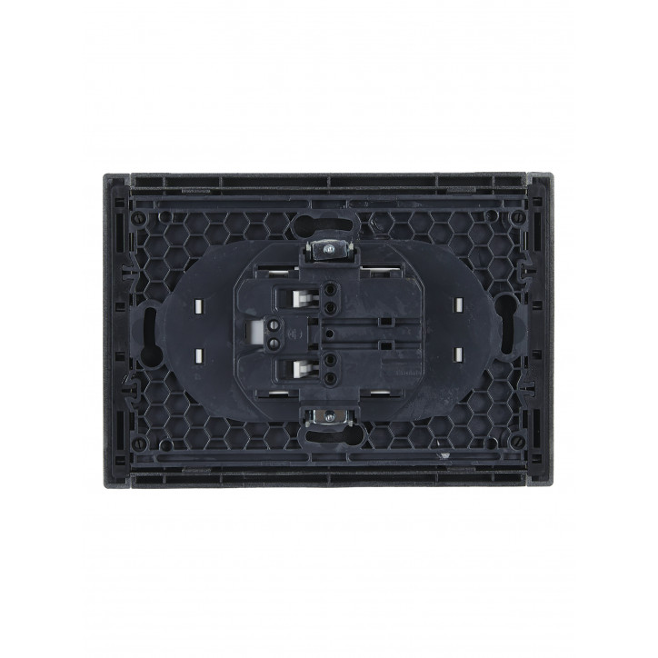 FORTE@PIANO Розетка 2-местная без заземления без защитных шторок безвинтовое крепление 10А FP526 сталь IEK FORTE@PIANO Розетка 2-местная без заземления без защитных шторок безвинтовое крепление 10А FP526 сталь IEK