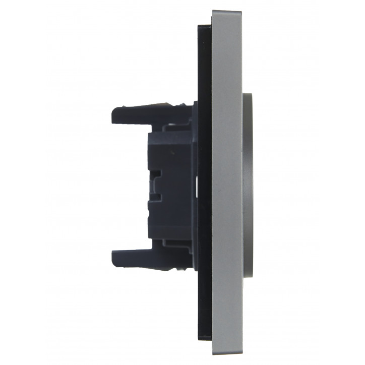 FORTE@PIANO Розетка 2-местная без заземления без защитных шторок безвинтовое крепление 10А FP526 сталь IEK FORTE@PIANO Розетка 2-местная без заземления без защитных шторок безвинтовое крепление 10А FP526 сталь IEK