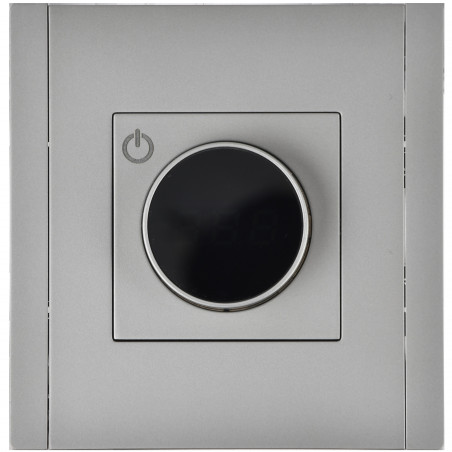 FORTE@PIANO Термостат электронный с индикацией FP552 сталь IEK