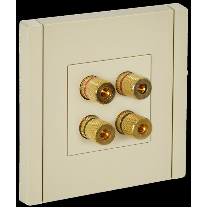 FORTE@PIANO Аудиорозетка 4-местная FP439 ваниль IEK