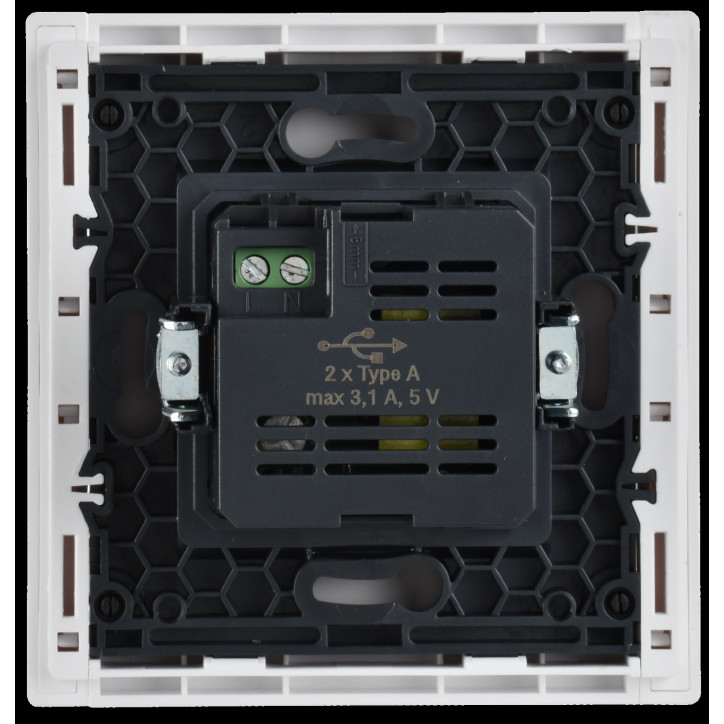 FORTE@PIANO Розетка USB A+A 3,1А FP249 белый IEK FORTE@PIANO Розетка USB A+A 3,1А FP249 белый IEK