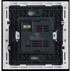 FORTE@PIANO Розетка USB A+C 18Вт FP251 белый IEK