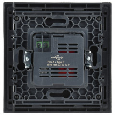 FORTE@PIANO Розетка USB A+C 18Вт FP351 серый IEK