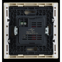 FORTE@PIANO Розетка USB A+C 18Вт FP451 ваниль IEK