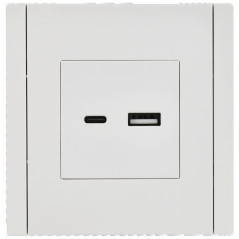 FORTE@PIANO Розетка USB A+C 3,1А FP250 белый IEK