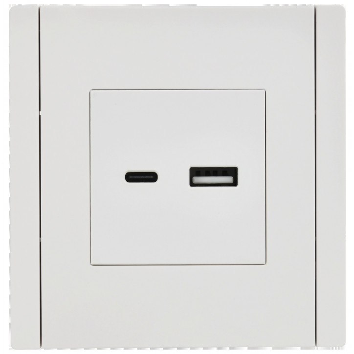 FORTE@PIANO Розетка USB A+C 3,1А FP250 белый IEK