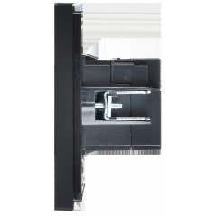 FORTE@PIANO Розетка USB A+C 3,1А FP150 черный IEK