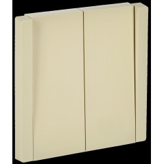 FORTE@PIANO Выключатель 2-клавишный проходной 10А FP407 ваниль IEK