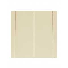 FORTE@PIANO Выключатель 2-клавишный проходной 10А FP407 ваниль IEK