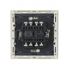 FORTE@PIANO Выключатель 2-клавишный проходной 10А FP407 ваниль IEK