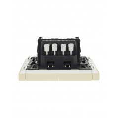 FORTE@PIANO Выключатель 2-клавишный проходной 10А FP407 ваниль IEK