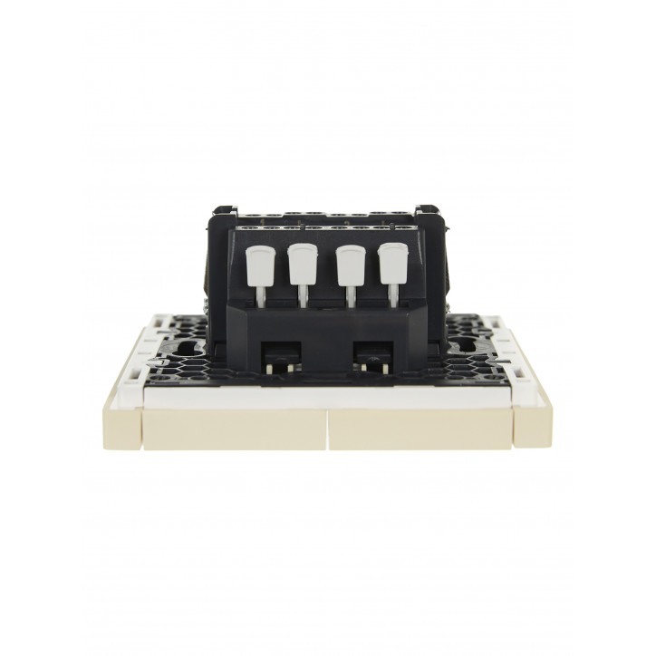 FORTE@PIANO Выключатель 2-клавишный проходной 10А FP407 ваниль IEK FORTE@PIANO Выключатель 2-клавишный проходной 10А FP407 ваниль IEK