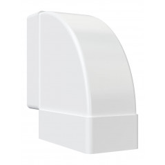 Колено горизонтальное пластиковое 90° 55х110