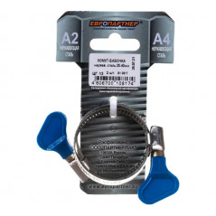 Хомут червячный обжимной бабочка нержавеющая сталь 25-40 (2 шт.)