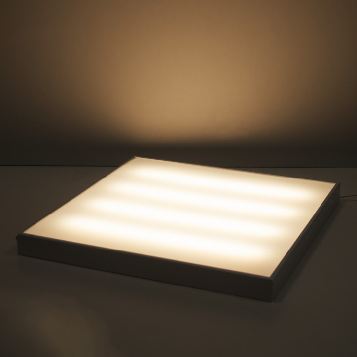 Светильник светодиодный ДВО 30 Вт 2800 лм 3000К AC 220В IP40 595х595х50мм матовый опал CRI»80Ra MiR