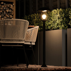 Светильник садово-парковый столб НТУ 1хE27 AC 220В Черный IP54 200х200х1000мм Алюминий max 60Вт ланд