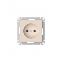 ATLASDESIGN РОЗЕТКА без заземления без шторок, 16А, быстрозажимные клеммы, БЕЖЕВЫЙ