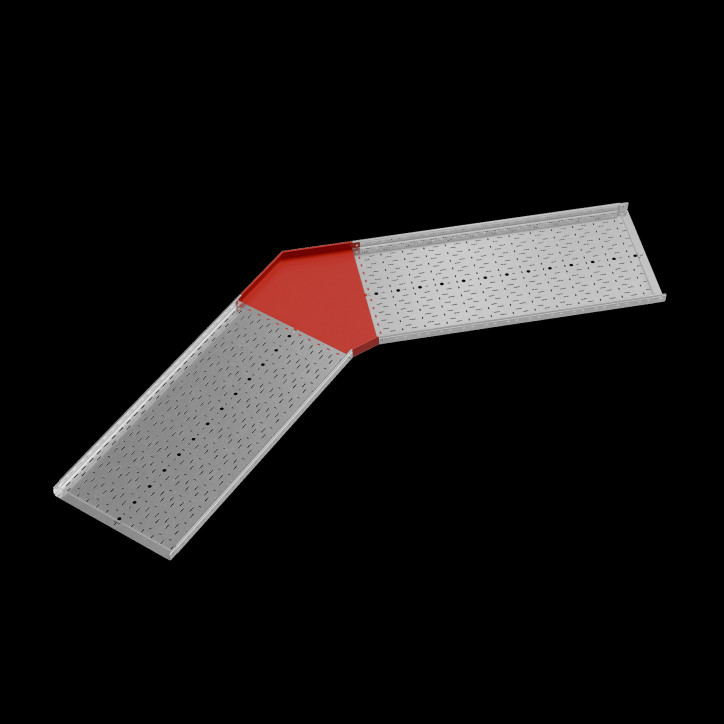 Угол горизонтальный 45 гр. 50х600 мм ПЛЮС INOX304