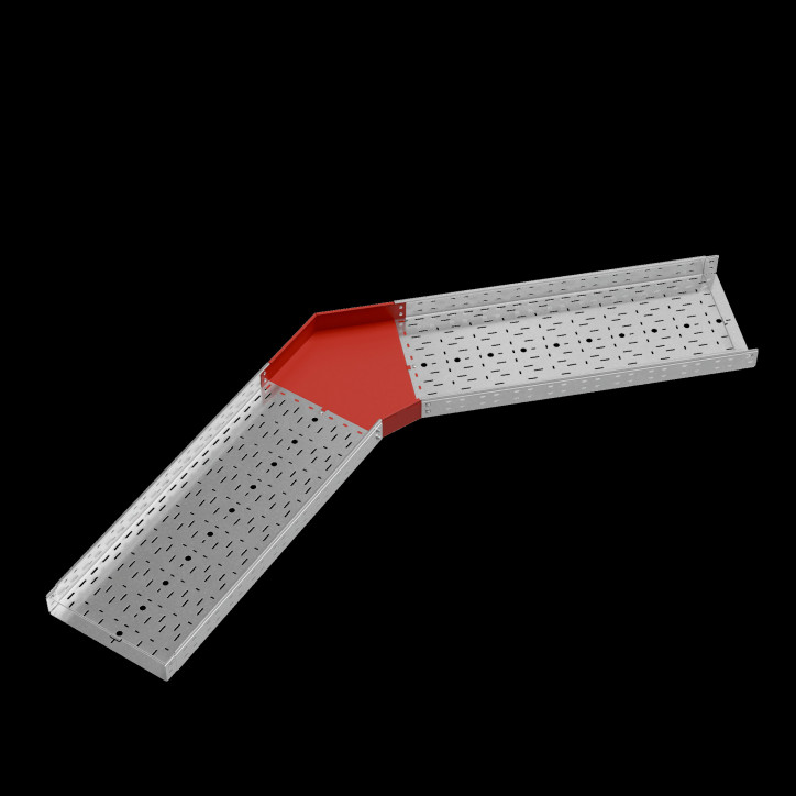 Угол горизонтальный 45 гр. 80х400 мм ПЛЮС INOX304 Угол горизонтальный 45 гр. 80х400 мм ПЛЮС INOX304