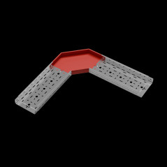 Угол горизонтальный 90 гр. 50х200 мм ПЛЮС INOX304