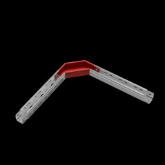 Угол горизонтальный 90 гр. 50х50 мм ПЛЮС INOX304