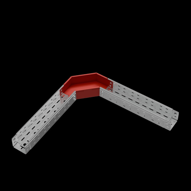 Угол горизонтальный 90 гр. 80х100 мм ПЛЮС INOX304