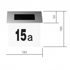 Номер дома на солнечной батарее LED 6500K Solar Gauss